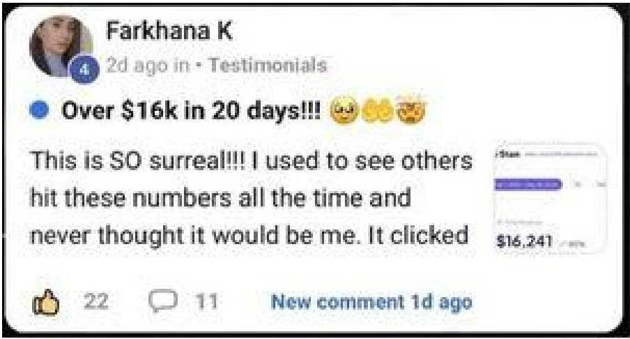Community post: over $16k in 20 days